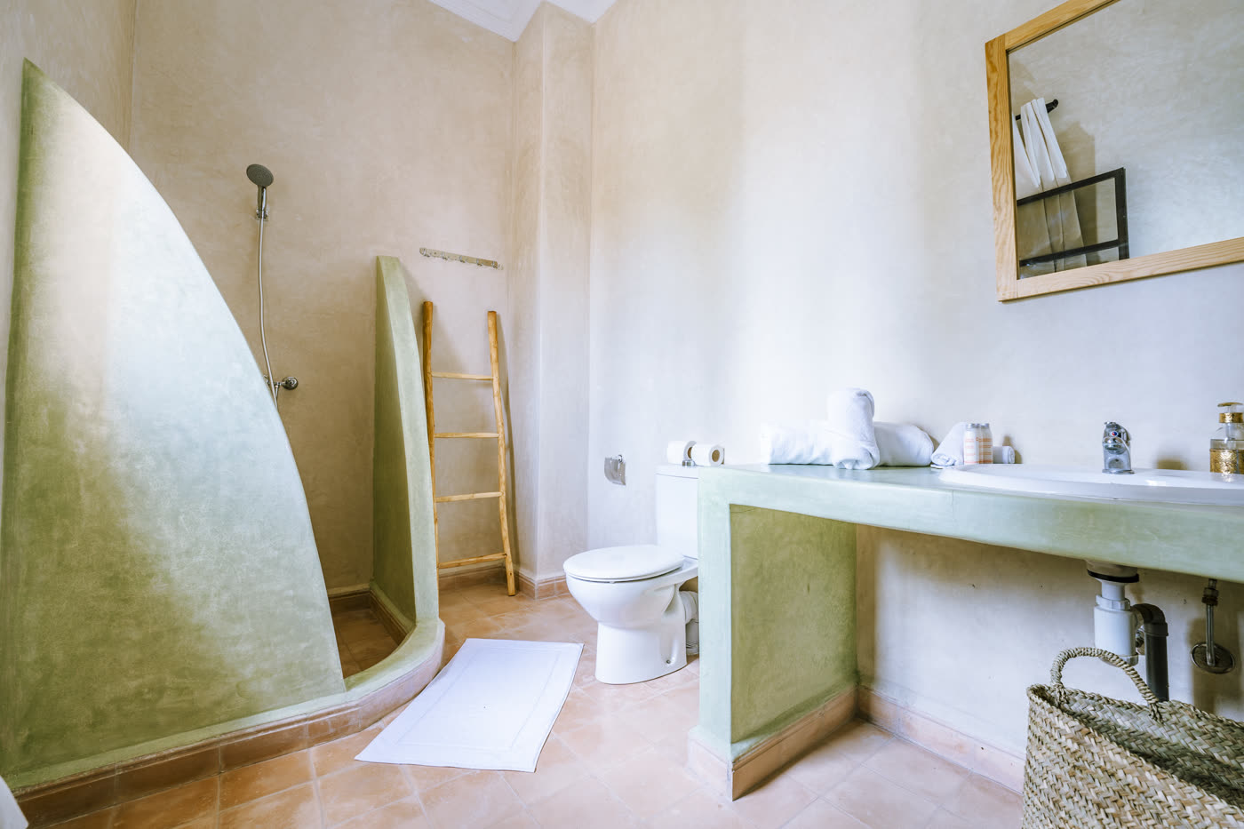 Chambre Tafraout - salle de bain tadelakt